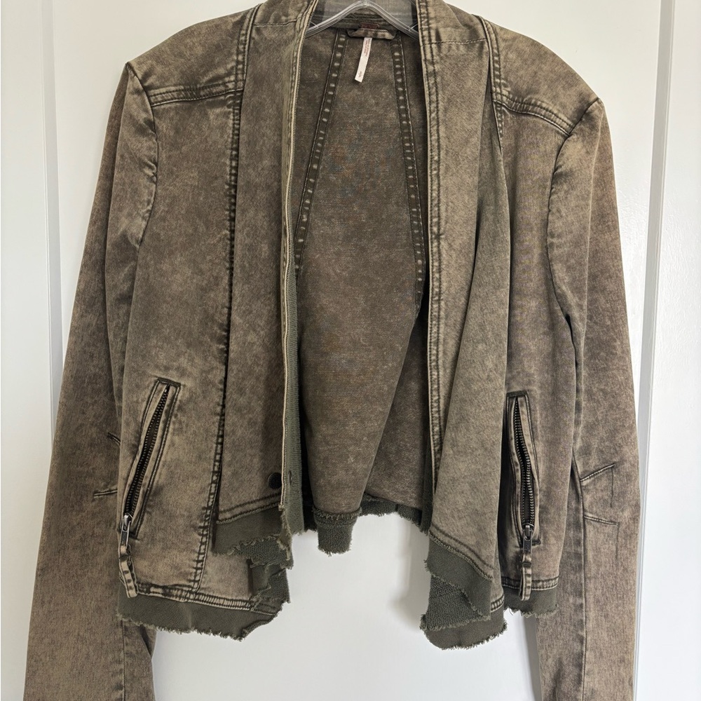 Free People Collapsing Twill Jacket